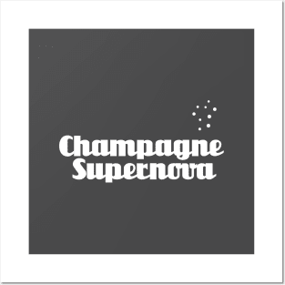 Champagne Supernova, white Posters and Art